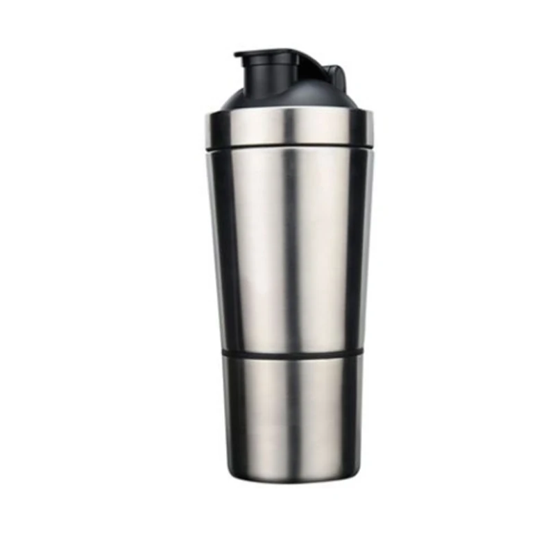 

Stainless steel shake cup protein powder fitness water cup with scale kettle enzyme cup stir meal replacement cup