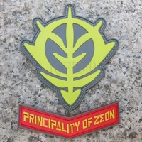 gundam zeon logo military tactical morale 3d pvc patch badges pb293