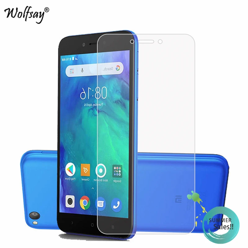 Protector de pantalla de vidrio templado para Xiaomi Redmi GO, pel&iacute;cula protectora para tel&eacute;fono, 2 uds.-0