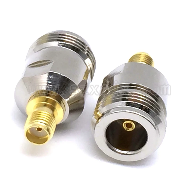 Коннектор JX 2pcs RF адаптер N штекер никелированный к SMA женский позолоченный Разъем RF разъем прямой