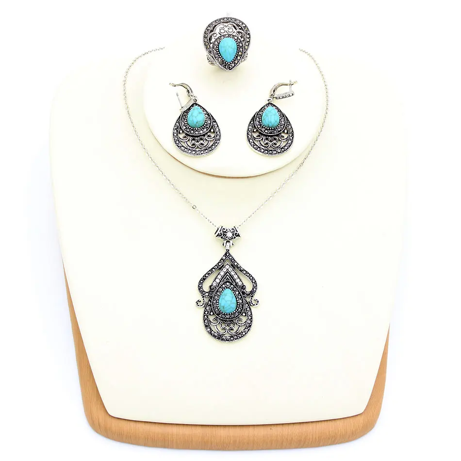 Изысканные индийские женские украшения с зеленым камнем комплекты ажурным