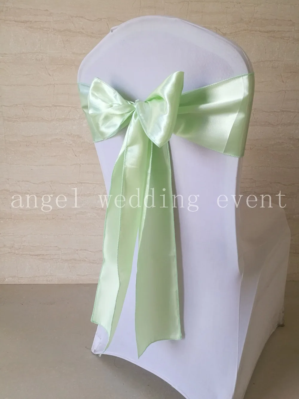 Оптовая 100 шт. Светло-Зеленый детские зеленый Атласная Председатель Пояса Луки