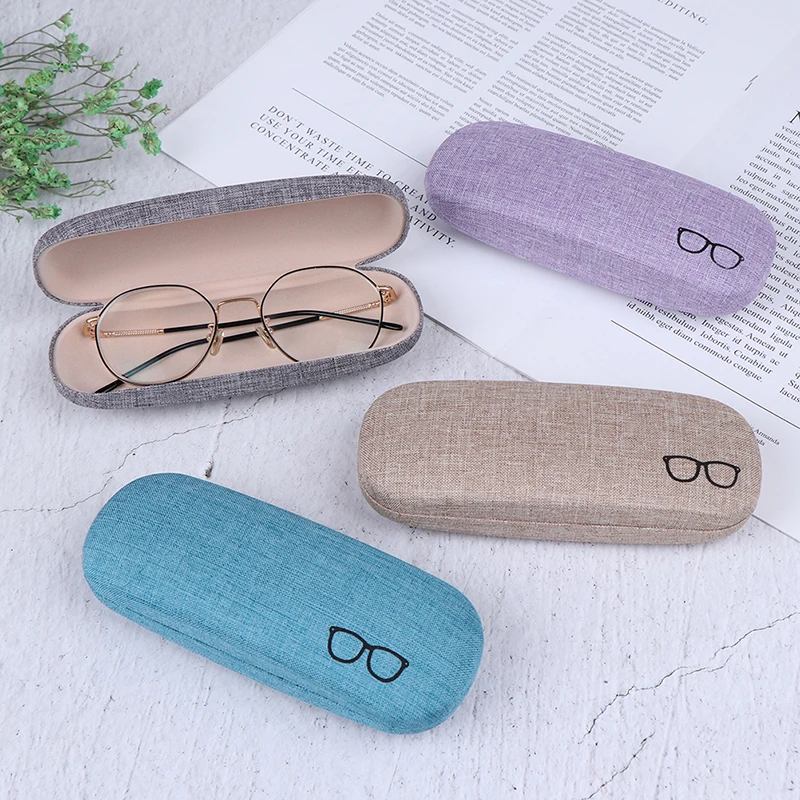 

Men Women Kids Leather Eye Glasses Hard Shell Protector Reading Eyewear Case Sunglasses Box Case