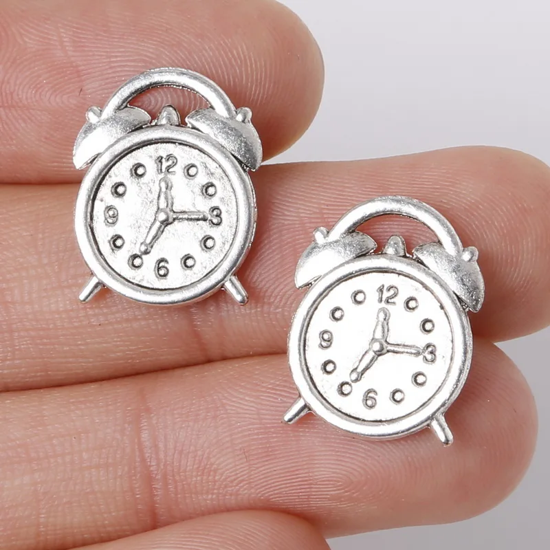 Античные Подвески для браслета 9 шт. 14x17 мм из сплава цинка с серебряным покрытием