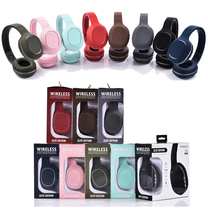 

Wireless Bluetooth Headphones BT1608 Candy Colorful Stereo Headset Gaming Sport Running Headphone Support TF Card