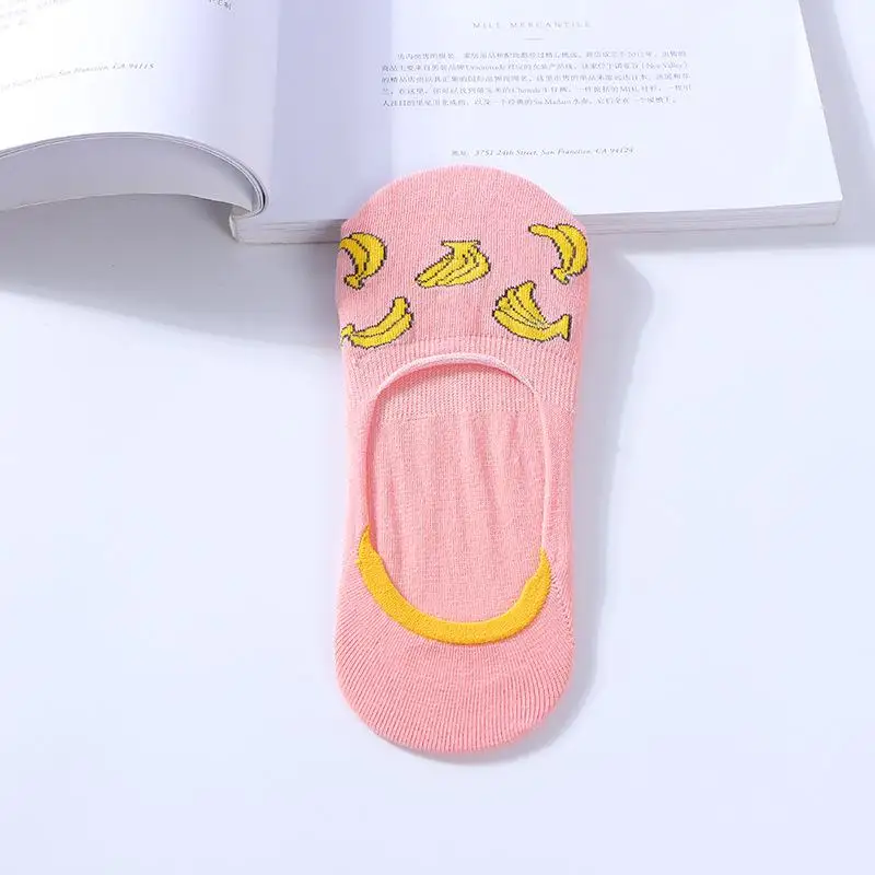 Женские нескользящие носки-лодочки из силикона и хлопка | Женская одежда