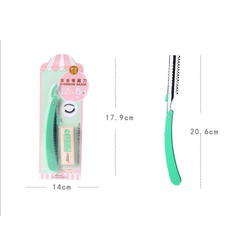 1 шт. триммер для бровей подмышек удаления волос на теле лезвия из нержавеющей