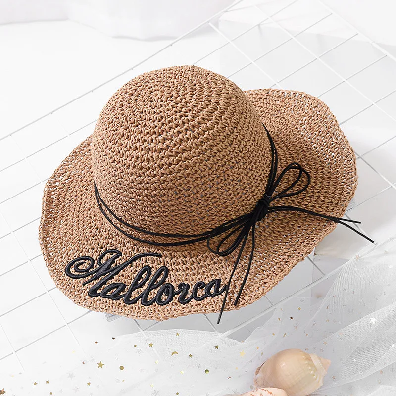 2018 Новая женская летняя шапка ручной работы вышитая крючком соломенная шляпа с