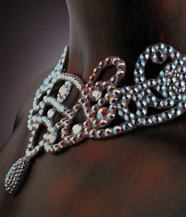 2016 новое поступление аксессуары для латиноамериканских танцев ожерелья senior stones