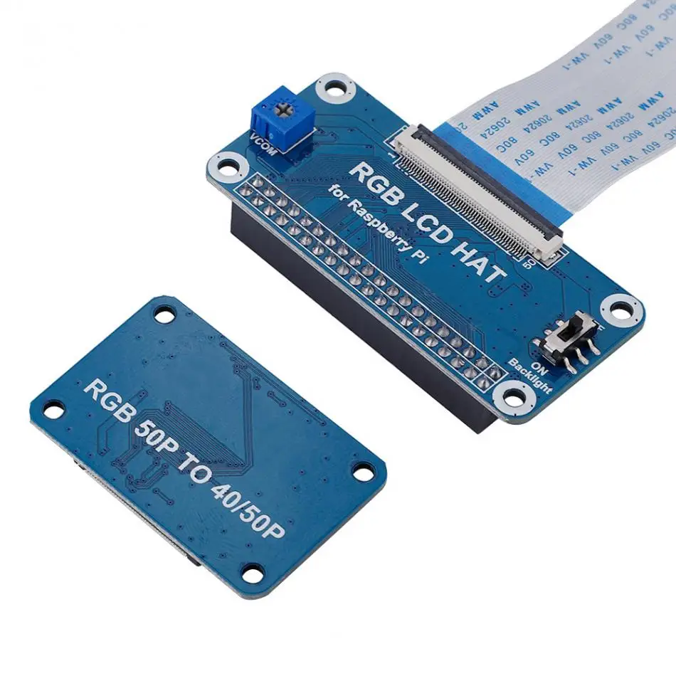RGB ЖК-плата драйвера комплект dpi драйвер 50Pin до 40Pin плата адаптера для Raspberry Pi и Raspbian OS хорошее качество