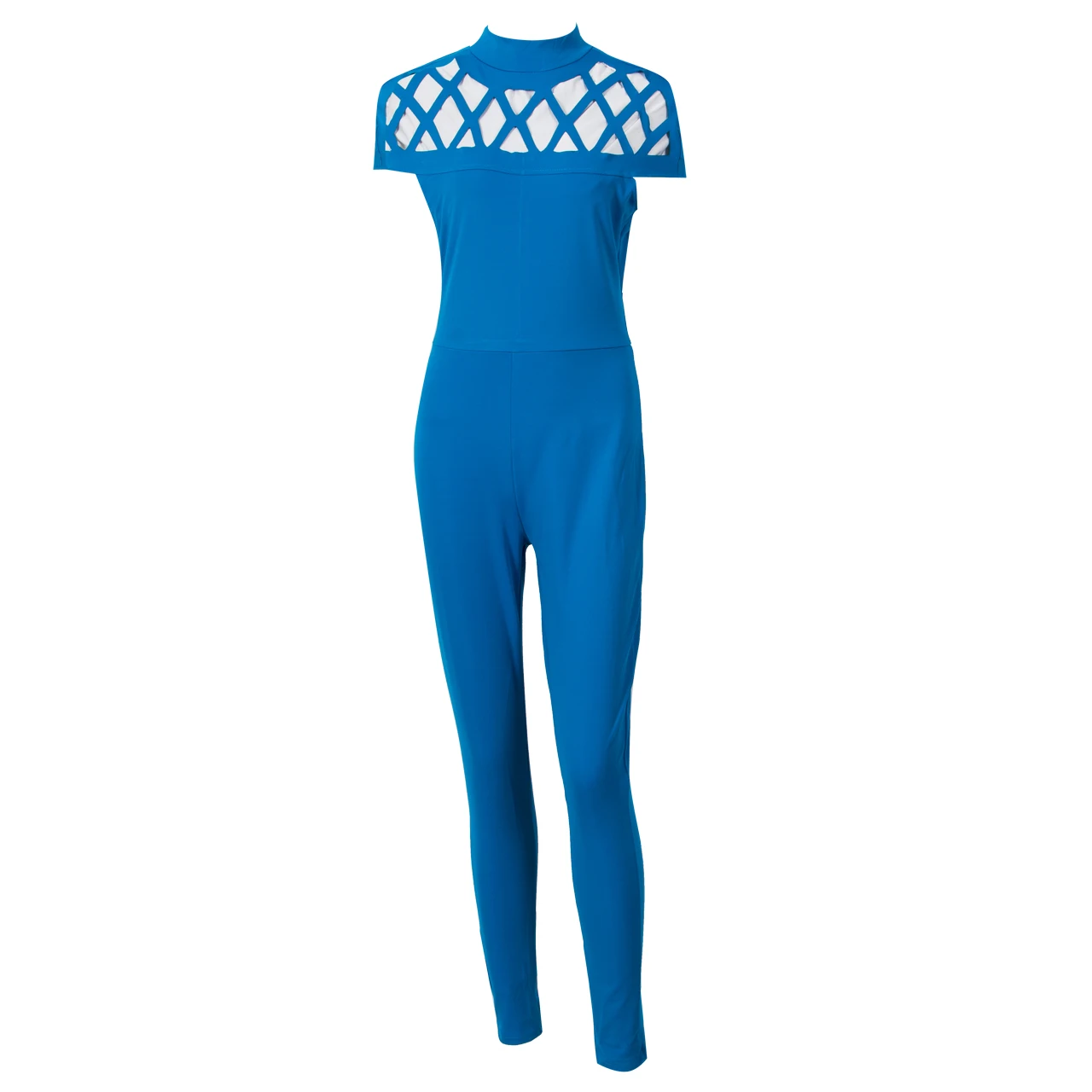 2018 Модные женские колье Высокая шея в клетку рукав Playsuit Дамы Комбинезон