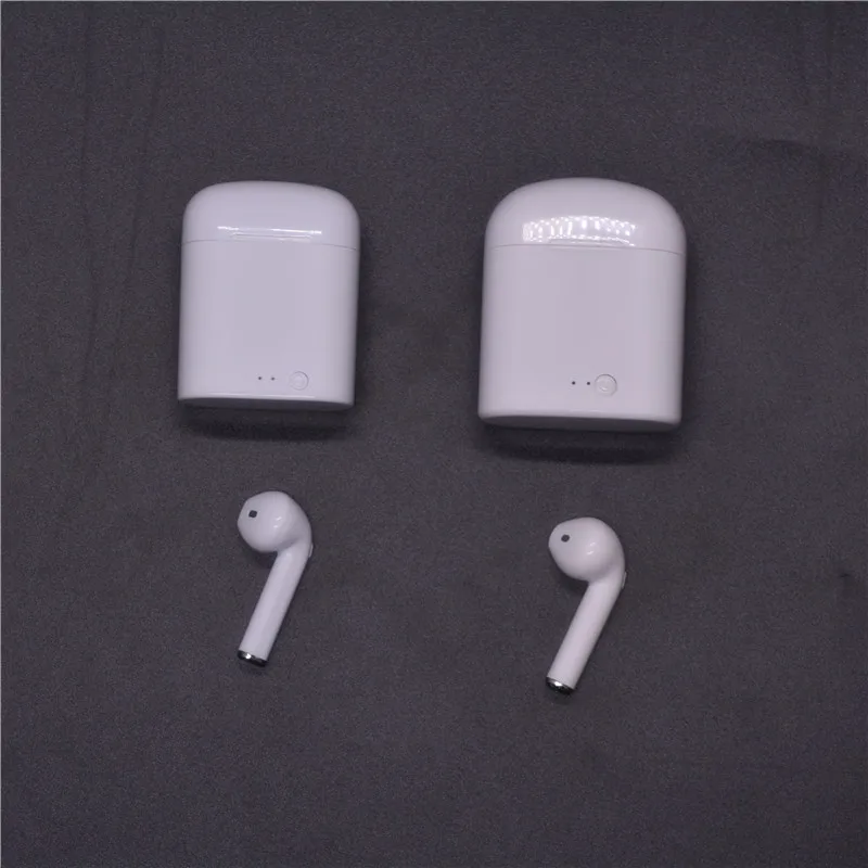 100 шт оптом I7 мини Tws наушники стерео наушники Bluetooth 5,0 гарнитура литиевая Зарядка Поддержка беспроводные наушники