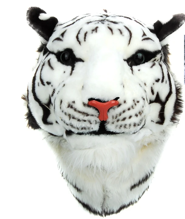 2017 3D голова тигра Рюкзак мультфильм животных сумки в виде льва белый женский