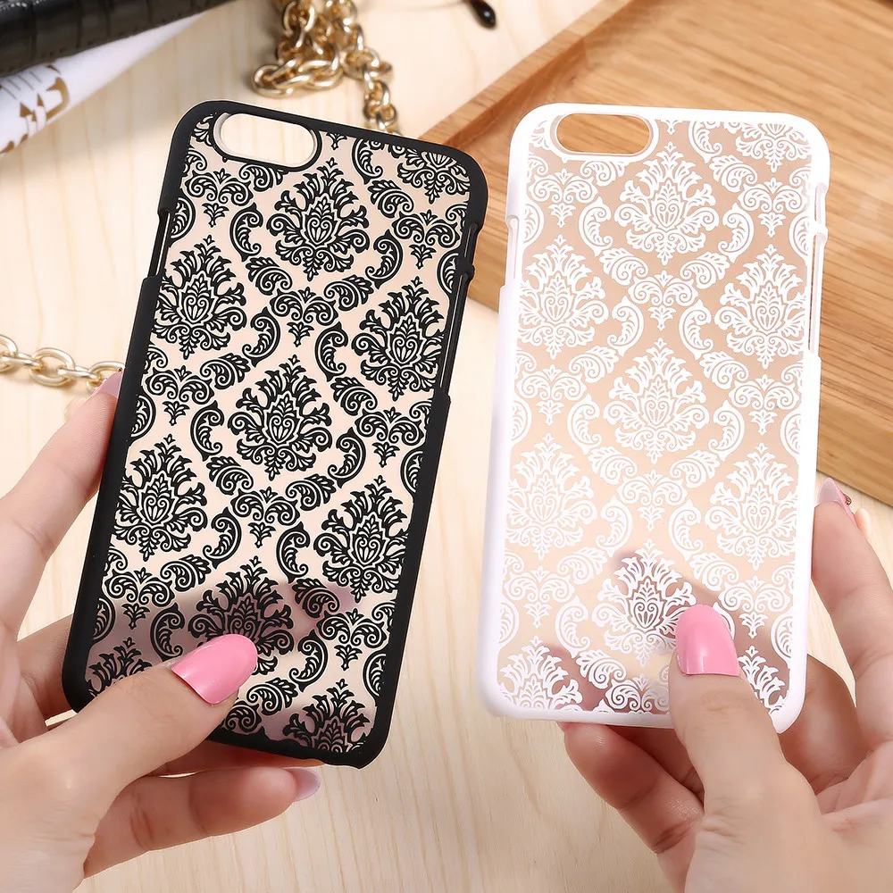 KISSCASE Floral Case For iPhone 5s 6s 6 7 Plus Samsung S6 S7 Edge J5 J7 note 4 Huawei Cases Cover Coque Palace Lace Woman Funda |