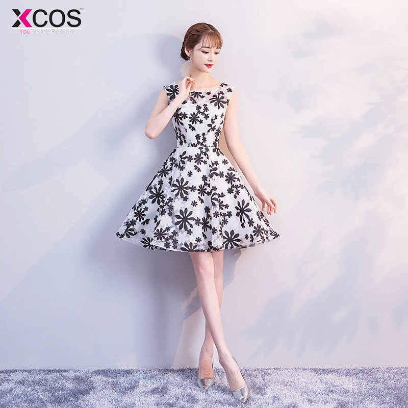 Vestido de festa 2019 короткие кружевные платья для выпускного вечера с круглым вырезом и