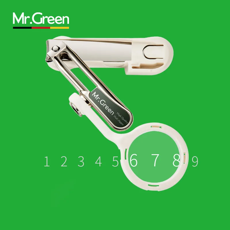 Машинка для стрижки ногтей MR.GREEN с увеличительным стеклом пожилых людей|Ножницы и
