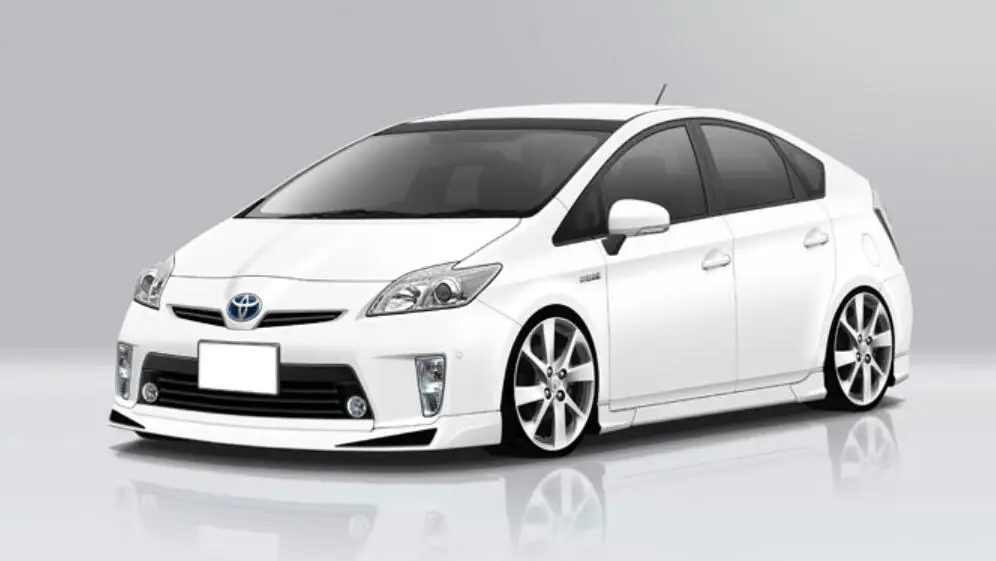 Передняя губа для Toyota Prius ZVW30 09 5 ~ 11 12 JP стиль стекло волокно передняя половина
