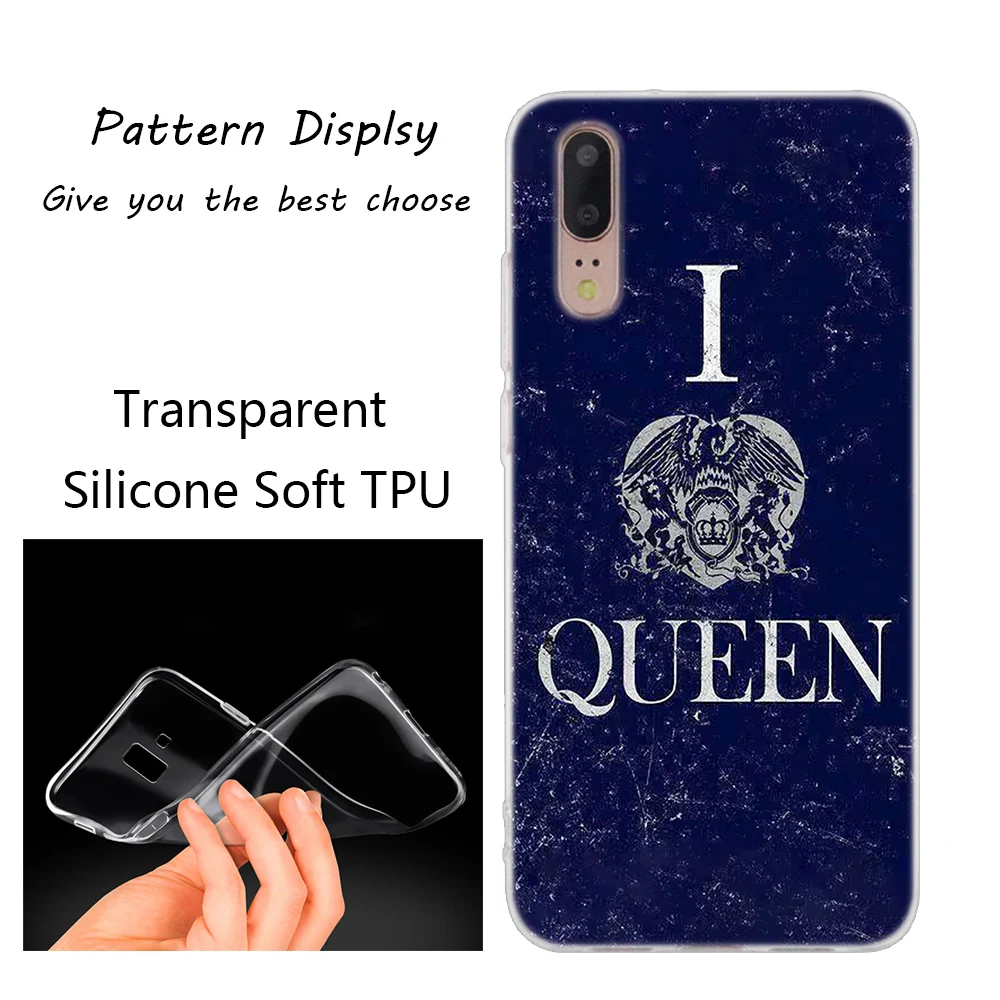 Горячая queen полоса Мягкий силиконовый чехол для телефона, для huawei P30 P20 P10 P9 P8 Lite P30 P20 мини-видеокамера-регистратор с креплением к P Smart плюс Модный чехол с принтом" - Цвет: 005