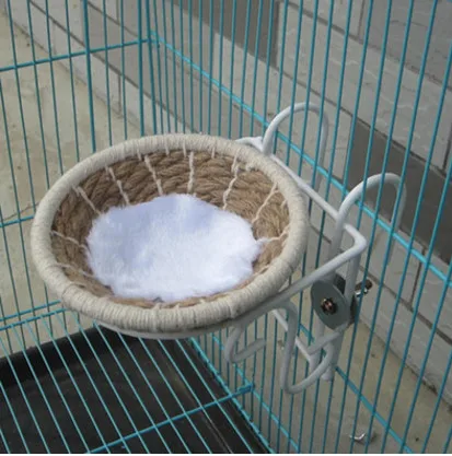 Плетеная вручную льняная хлопчатобумажная веревка для Птиц Гнездо разведения