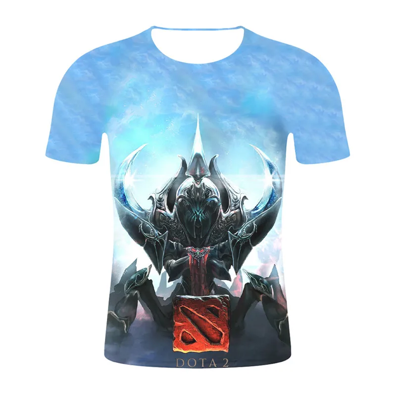 2019 новая игра Dota 2 Футболка Harajuku летняя футболка с 3D принтом модная Мужская одежда
