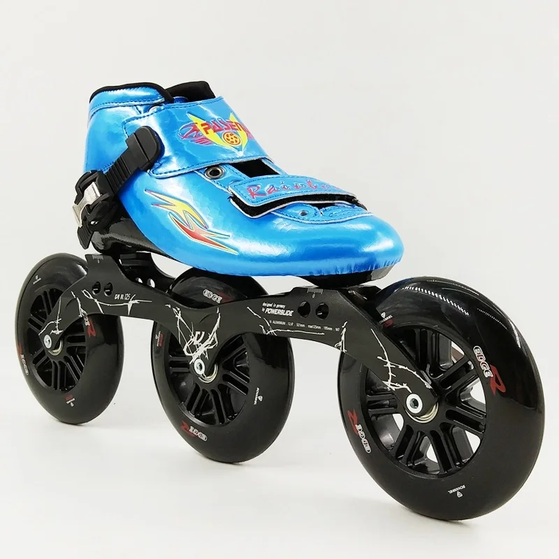 Профессиональные гонки на скорость скейт обувь 3 колеса роликовые коньки