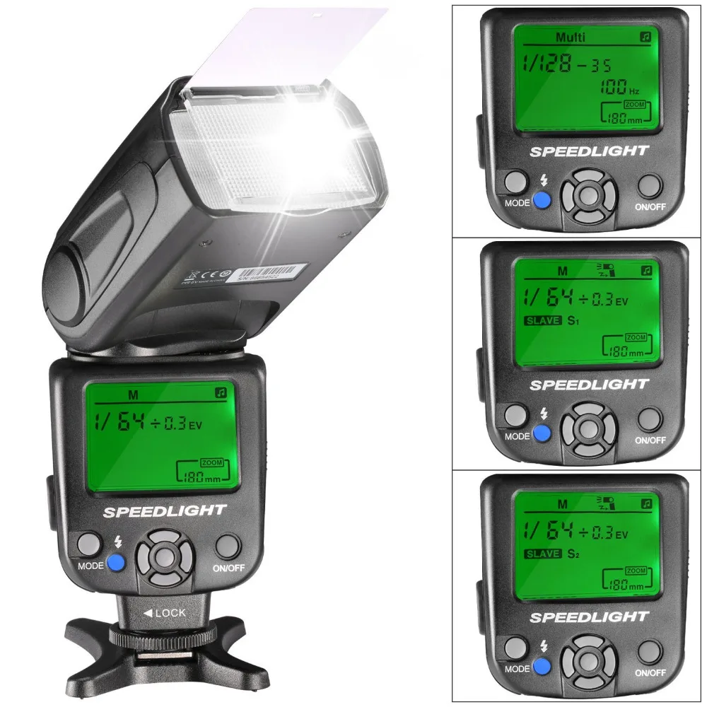 Neewer NW620 ручная Вспышка Комплект speedlite для цифровой зеркальной камеры Canon Nikon Panasonic