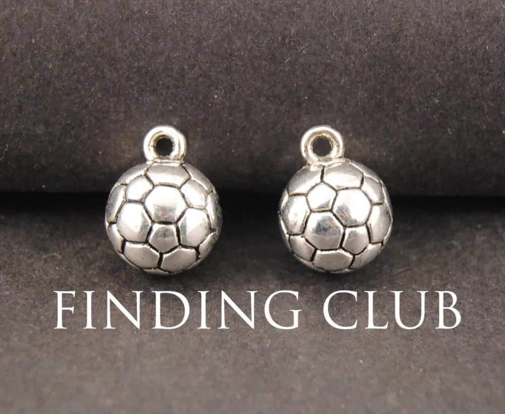 10 шт. подвеска в виде футбольного мяча 14 х11 мм|soccer ball charms|charm diydiy charms |