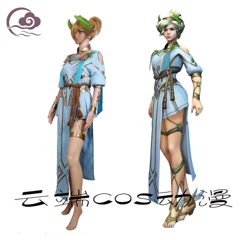 [Сток] герой OW Mercy, костюмы для косплея, летние игры, богиня, одежда победы на Хэллоуин, карнавал