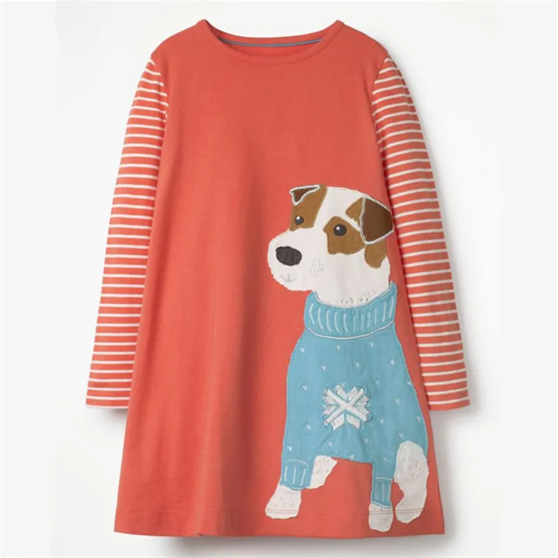Disney Appliques Bunny Toddler dresses girls clothing autumn baby long sleeve cotton polk dot kids frocks | Детская одежда и обувь