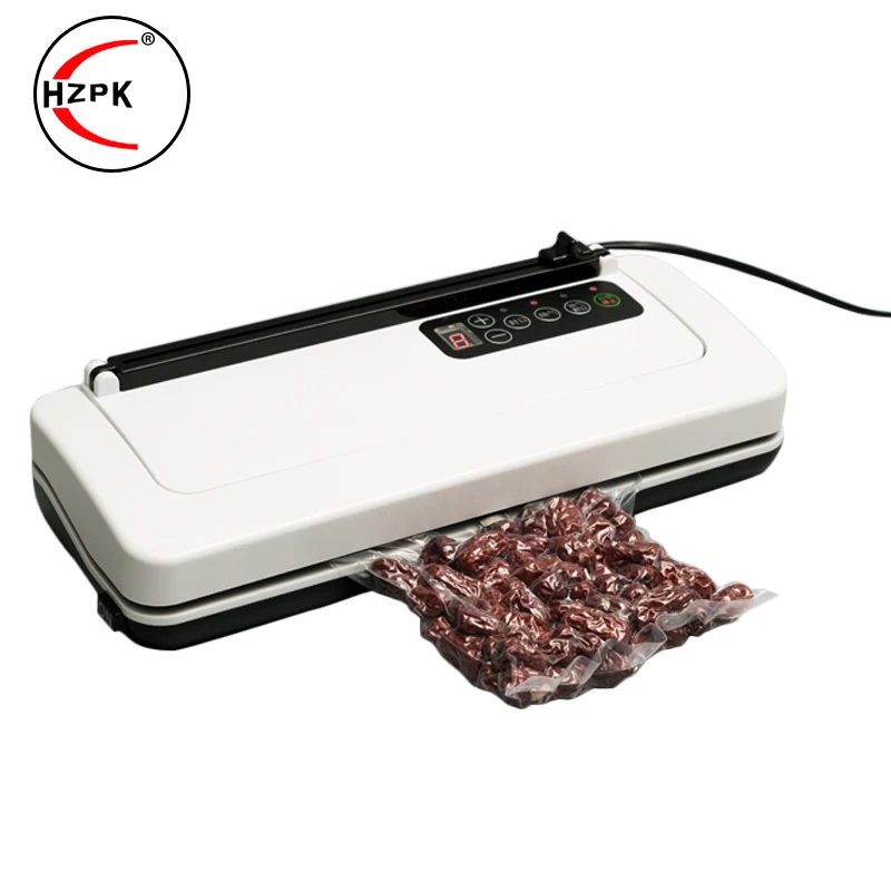 

HZPK Free Shipping Household Food Vacuum Sealer Package Machine For Home Kitchen Food Saver Small Vacuum Sealing Car Film Sealer