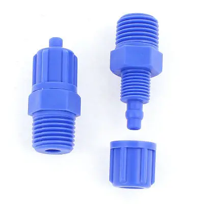 

2 Pcs Male Pneumatic Quick Fitting Hose Tube Pipe Connector 1/4BSP x 6mm OD