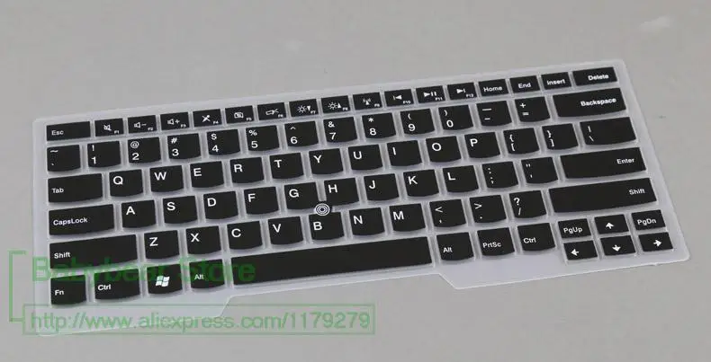 Клавиатура кожного покрова Силиконовые серьги для lenovo Thinkpad S440 E455 E450 E455 E460 E465 T450 T450S X1 для йоги - Цвет: black