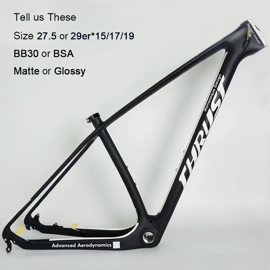 Высокое качество карбоновая рама mtb 15 17 19 рама для горного велосипеда 29er 27,5 er карбоновое волокно T1000 BB30/BSA синий желтый черный красный цвет - Цвет: white logo