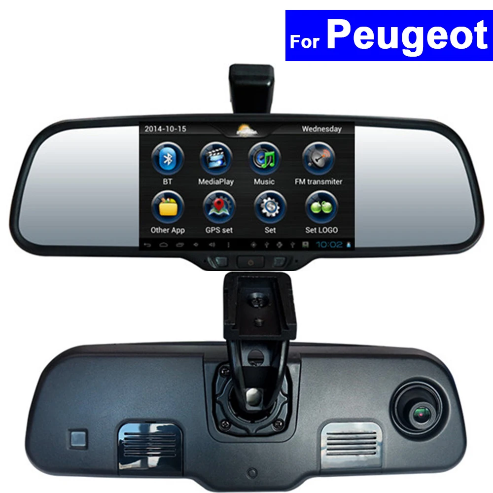 Зеркало заднего вида на Android DVR GPS Bluetooth Wi Fi для Peugeot 508 2008 3008 307 407 408 308S 4008 301 5008 308S|mirror