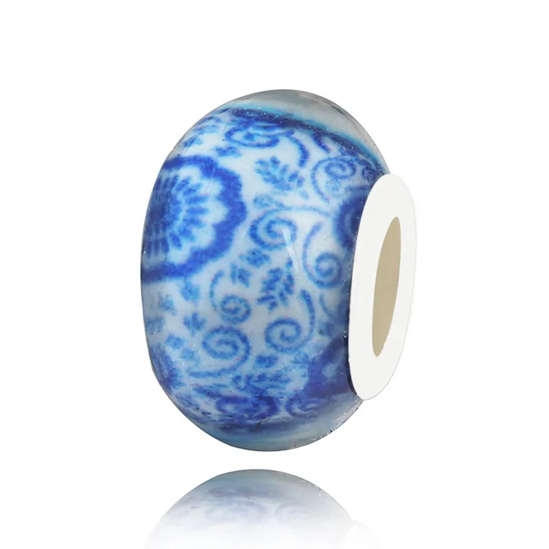 Европейские роскошные бусы в виде медвежьей лапы из муранского бисера с Микки