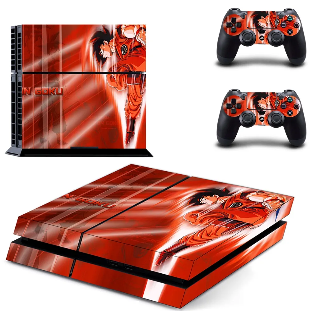 Наклейка на кожу DRAGON BALL Z ps4 Play Station 4 для Sony наклейки одна консоль и 2 контроллера