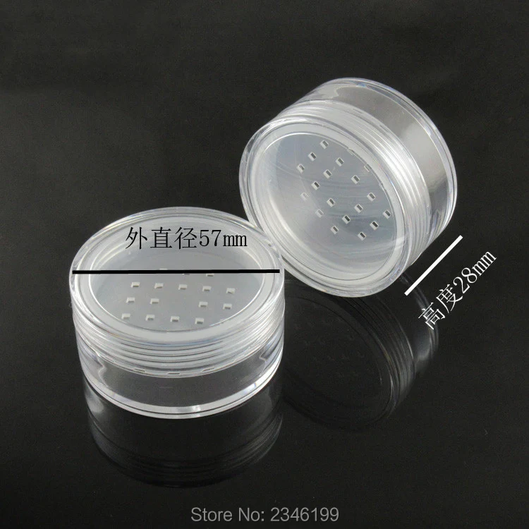 20 мл 30 шт./лот портативный пустой косметический контейнер для пудры с буффами