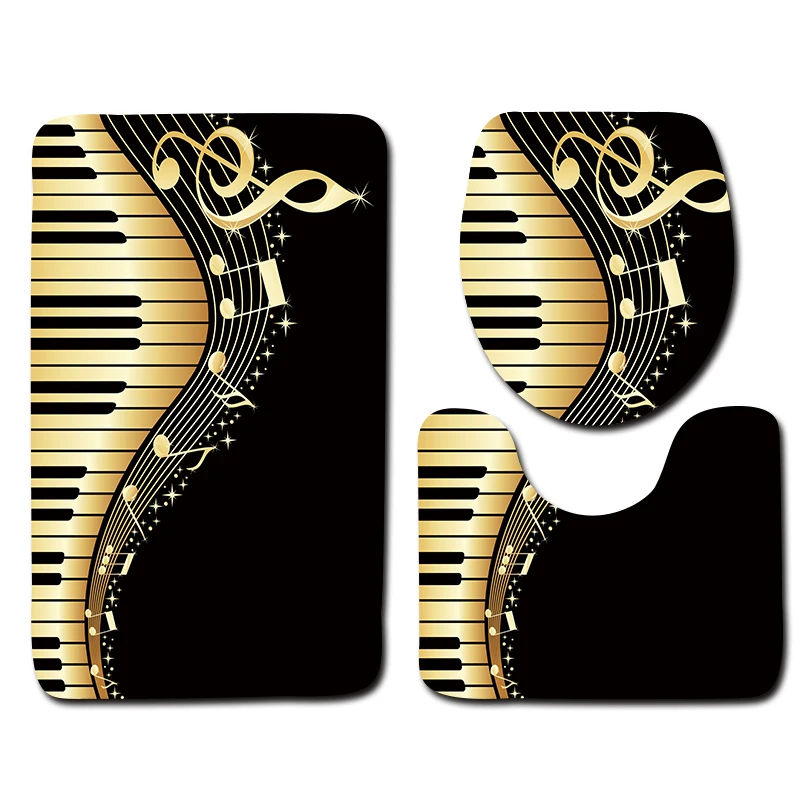 Коврики для ванной комнаты наборы ковриков пианино креативные узоры