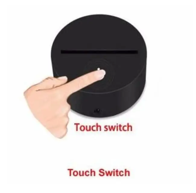 Touch Switch VIP Прямая специализированный сервис проверяйте пожалуйста, свяжитесь с клиентской командой перед покупкой - Испускаемый цвет: Touch Switch