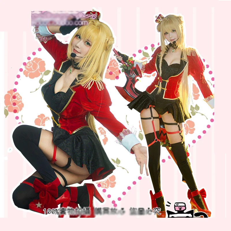 [STOCK] 2018 аниме Fate Grand Order FGO Nero для косплея яркий фестиваль косплей костюмы женщин