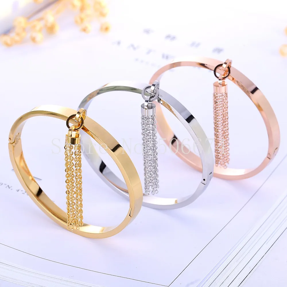 Женские браслеты из нержавеющей стали высококачественные брендовые с