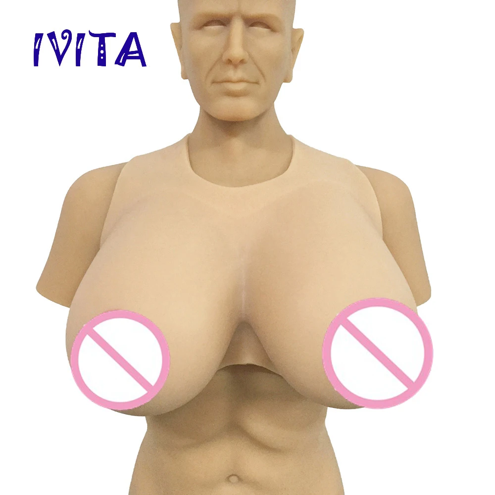 Силиконовые Большие Соски IVITA 18 кг для мастэктомий трансвеститов транссексуалов