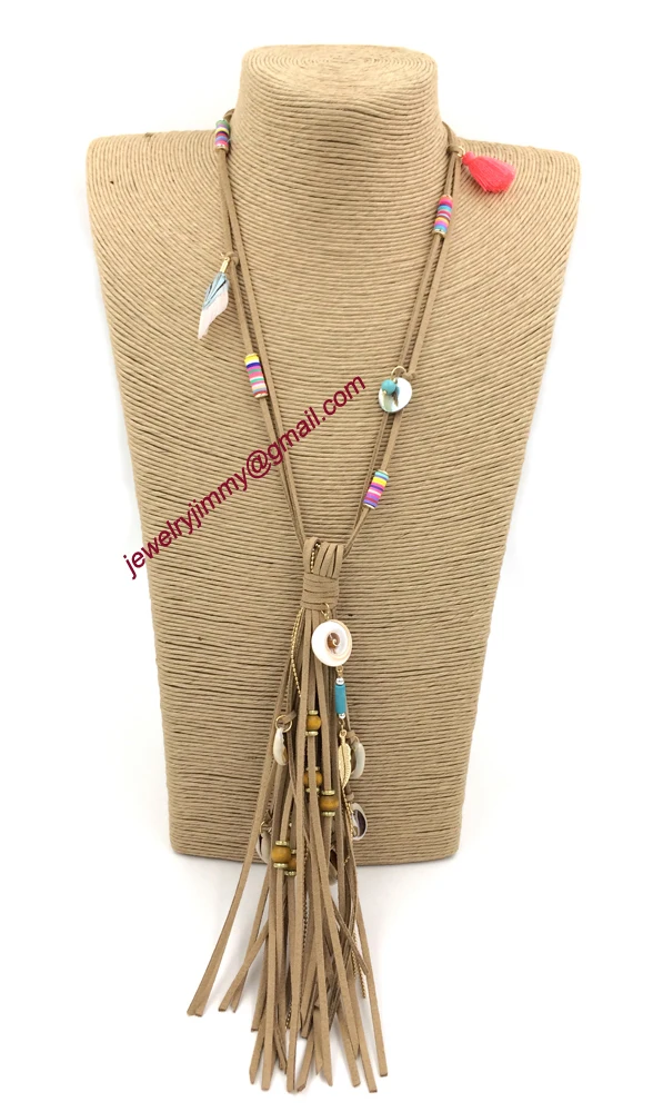 2015New personalized handmade jewelry supplier unique boho feather pendant long Necklaces for women | Украшения и аксессуары