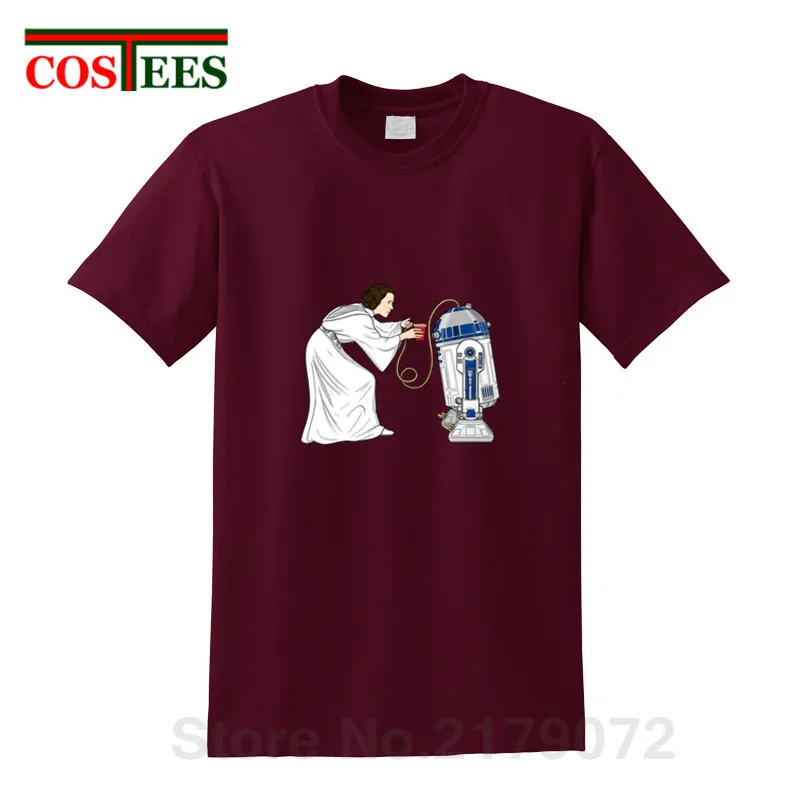 Мужская футболка с изображением героев из мультфильма Звездные войны принцесса
