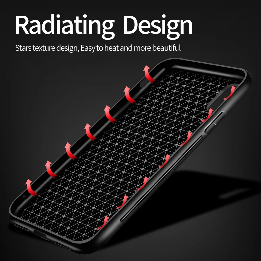 Tcicpc для iPhone 10 чехол X Case силиконовая рамка + зеркало из закаленного стекла задняя