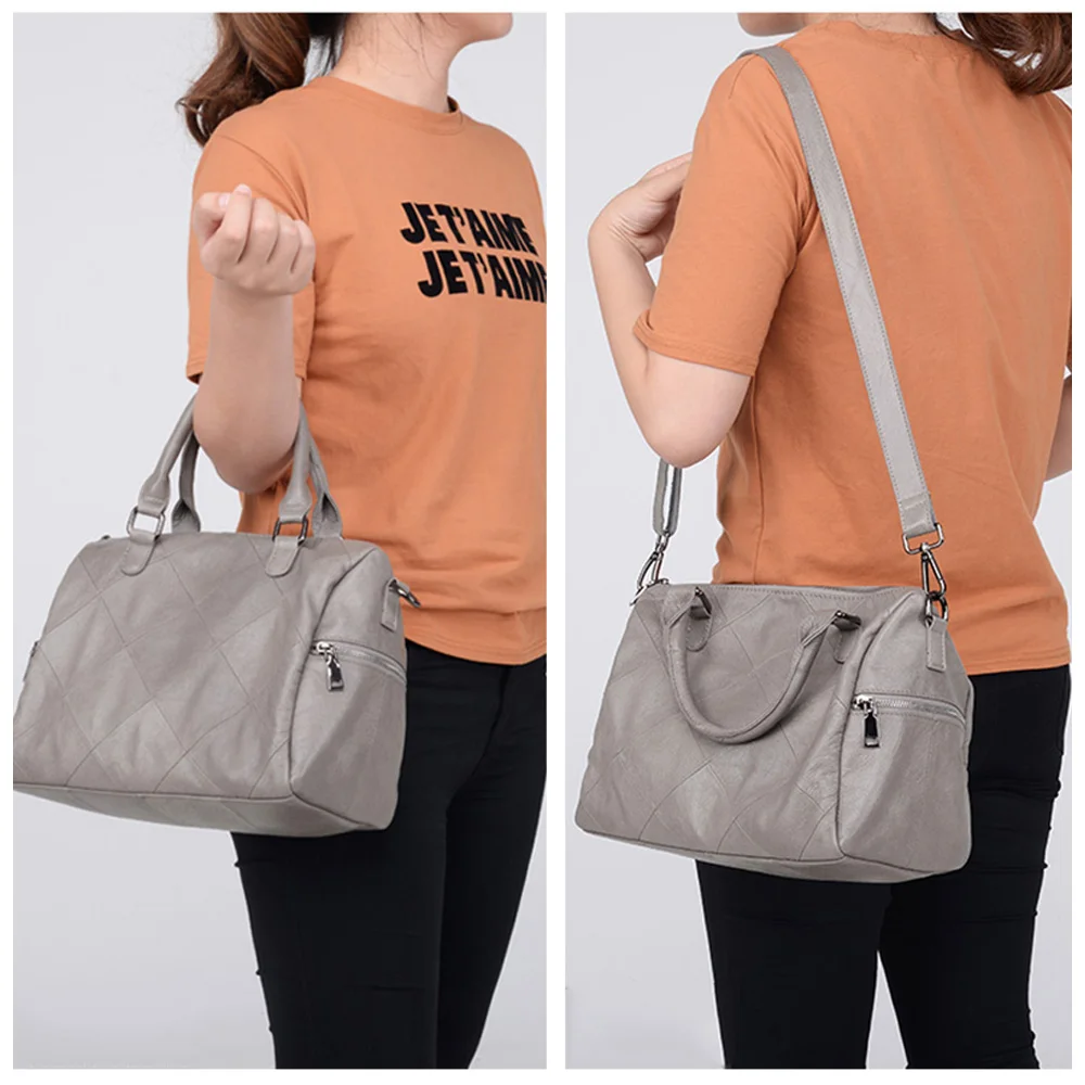 Женская сумка из натуральной коровьей кожи Бостонская Высококачественная