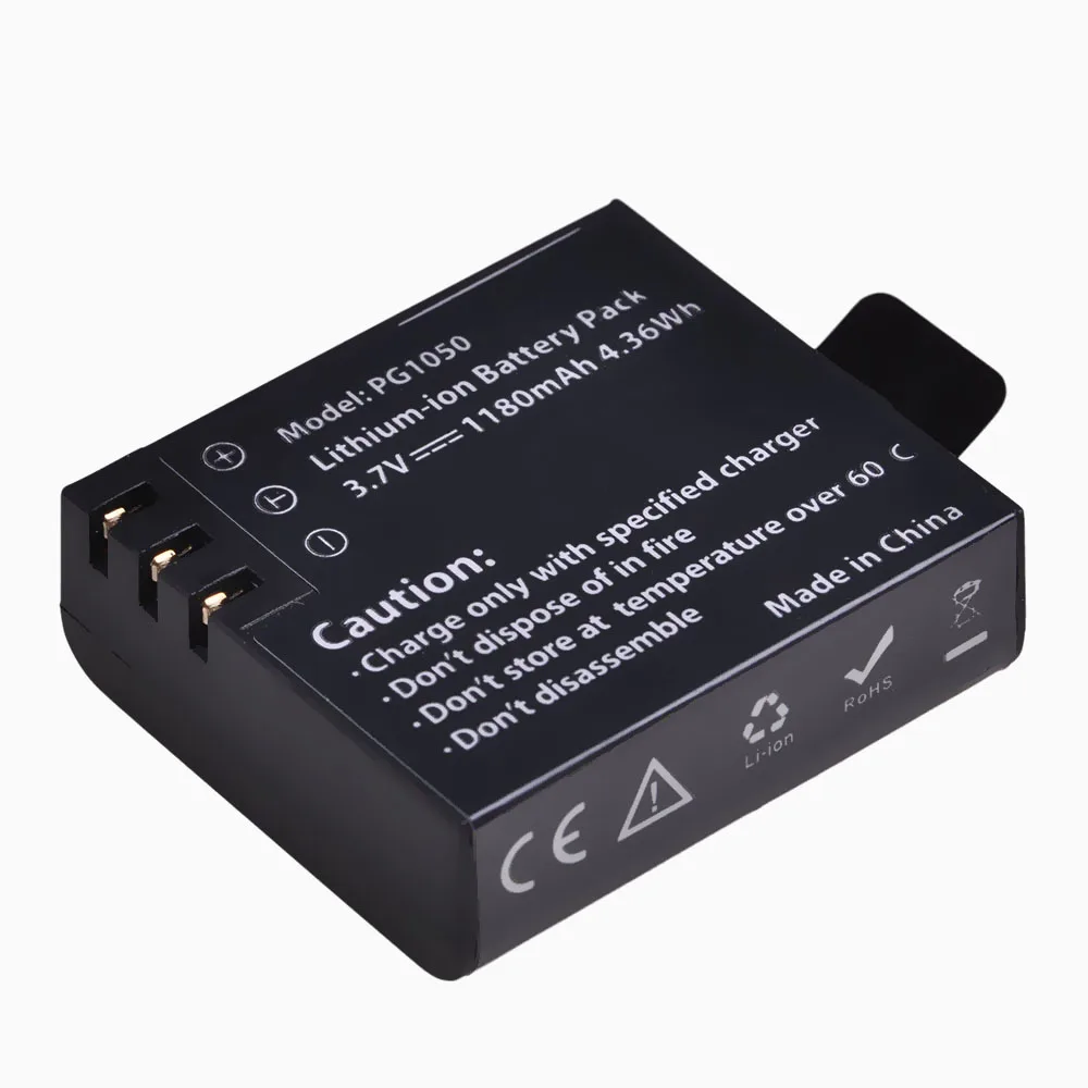 1 шт. аккумуляторная батарея для камеры PG1050 + LCD двойное зарядное устройство