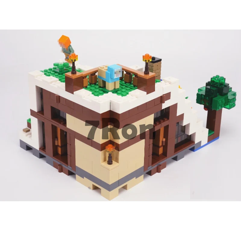 Совместимость с MineCraft 21134 модели Строительство игрушки 568 18028 шт. водопад хижина
