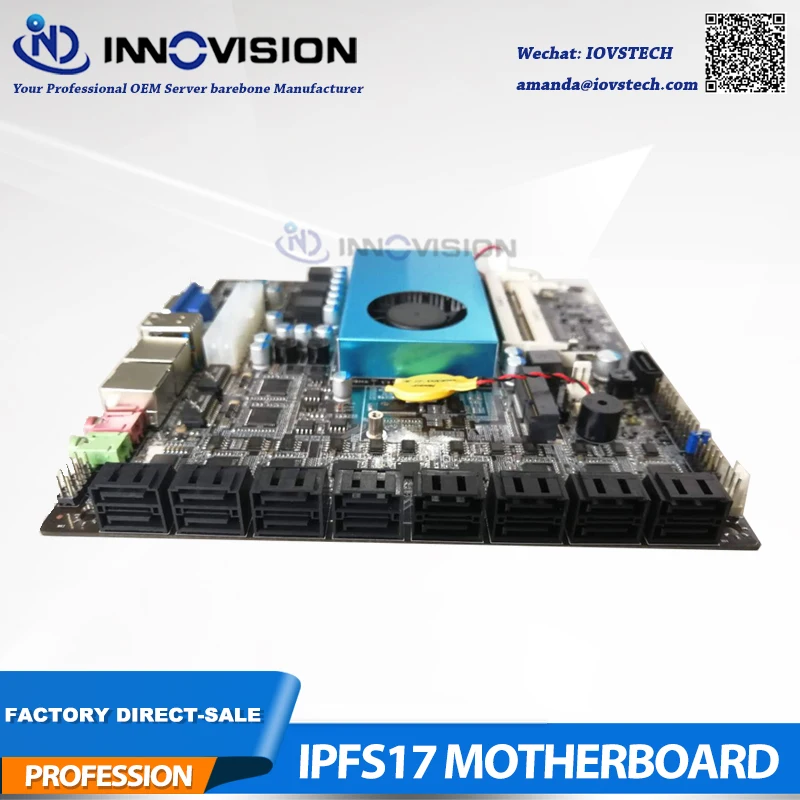 Новая mini itx BTC материнская плата 17*17 IPFS разделенная плата с макс. 17 портами SATA