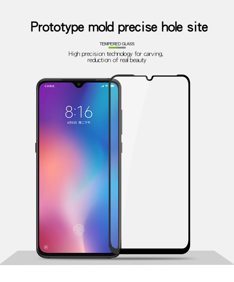 Защитное стекло MOFi для Xiaomi MI9 mi 9 полноразмерная Передняя пленка закаленное